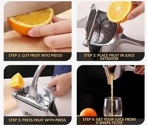🍋 100% Pure Juice | Portable Multi-Functional Manual Fruit Juicer Squeezer 🍹