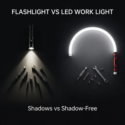 ⚡ Defeat the Darkness: The 24/7 Heavy-Duty 27" Bendable Magnetic LED Work Light That Goes Where Ordinary Flashlights Can't! 🛠️🔦