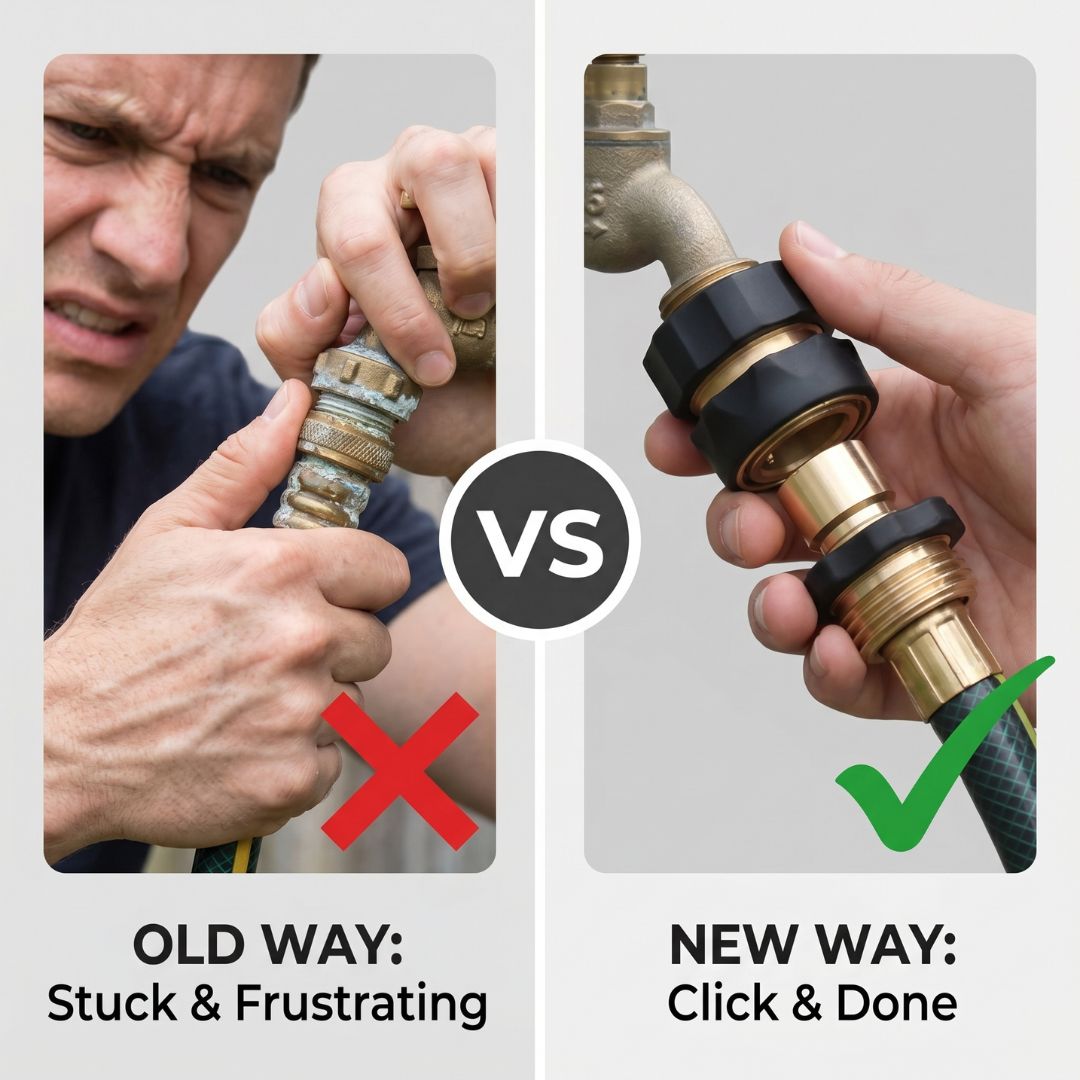 ✨Garden Hose Quick Connectors 3/4-Inch Male and Female