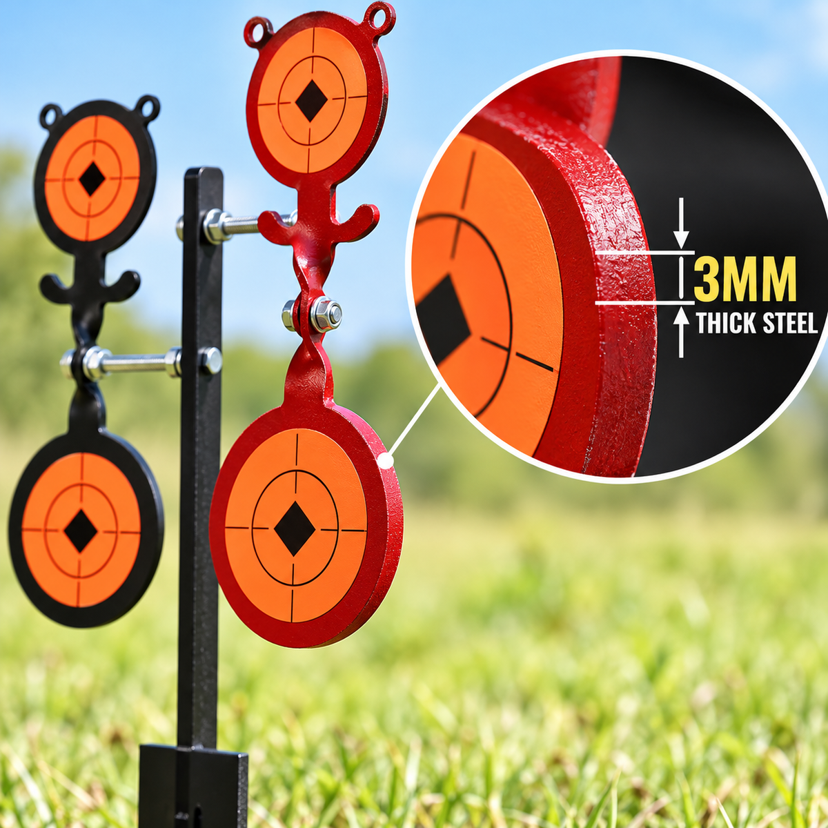 Ground-Mounted Auto-Reset Spinning Target