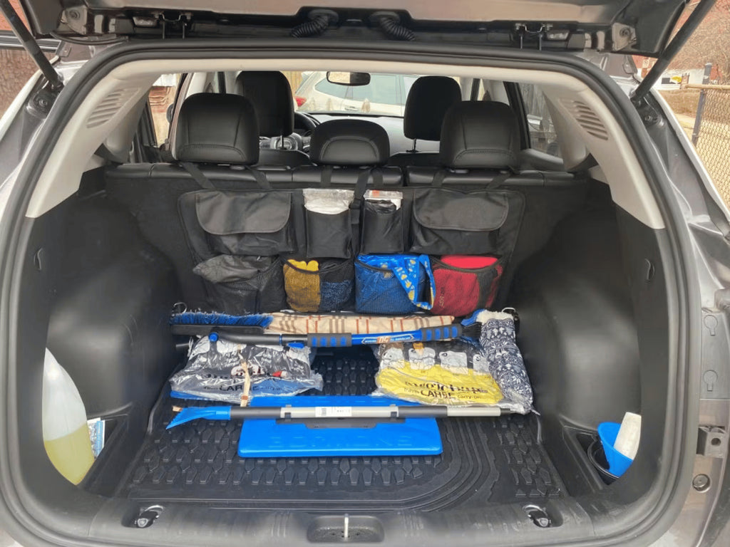 🚗📦Car Trunk Organizer – Hanging Storage with 8 Pockets for SUVs & Trucks