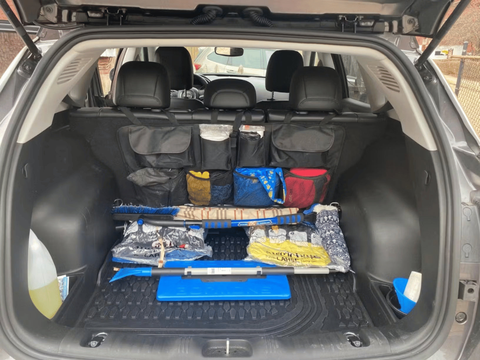 🚗📦Car Trunk Organizer – Hanging Storage with 8 Pockets for SUVs & Trucks
