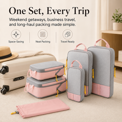6-piece compression storage bag set