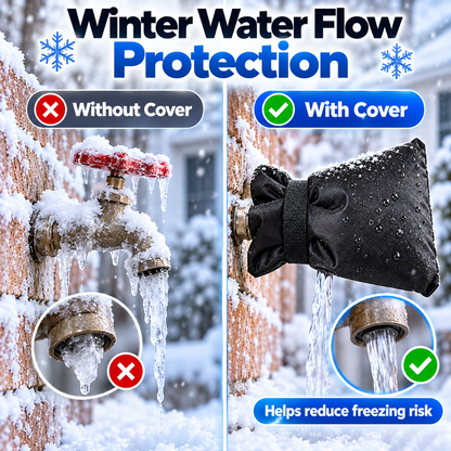 4-Pack Insulated Outdoor Faucet Covers for Winter