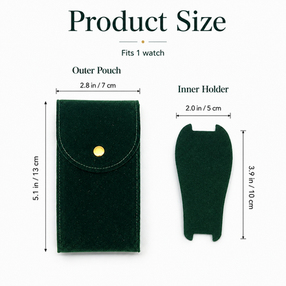 Velvet Watch Travel Pouch