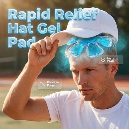 👷‍♂️ Beat the Heat | Reusable Cooling Gel Ice Packs for Hard Hats & Sun Hats, Outdoor Construction Summer Heat Prevention Inserts ❄️