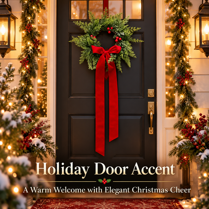 Upside-Down Christmas Wreath – Elegant Holiday Door Decoration