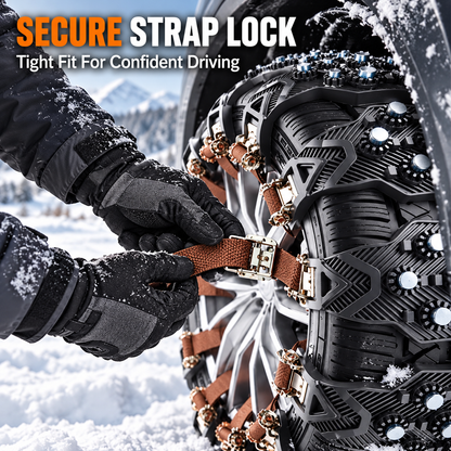 Anti-Skid Tire Traction Straps for Snow & Ice