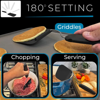 🔥 The Anti-Awkward Spatula: The Ultimate Adjustable-Angle Kitchen Gadget That Fits Air Fryers, Griddles & Snatches Every Edge! 🍳📐