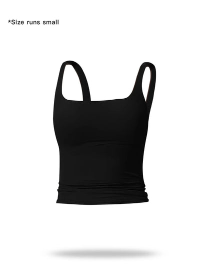 🏋️‍♀️ Minimalist Aesthetic | Women's Solid Color Tight Sports Tank Top 🏃‍♀️