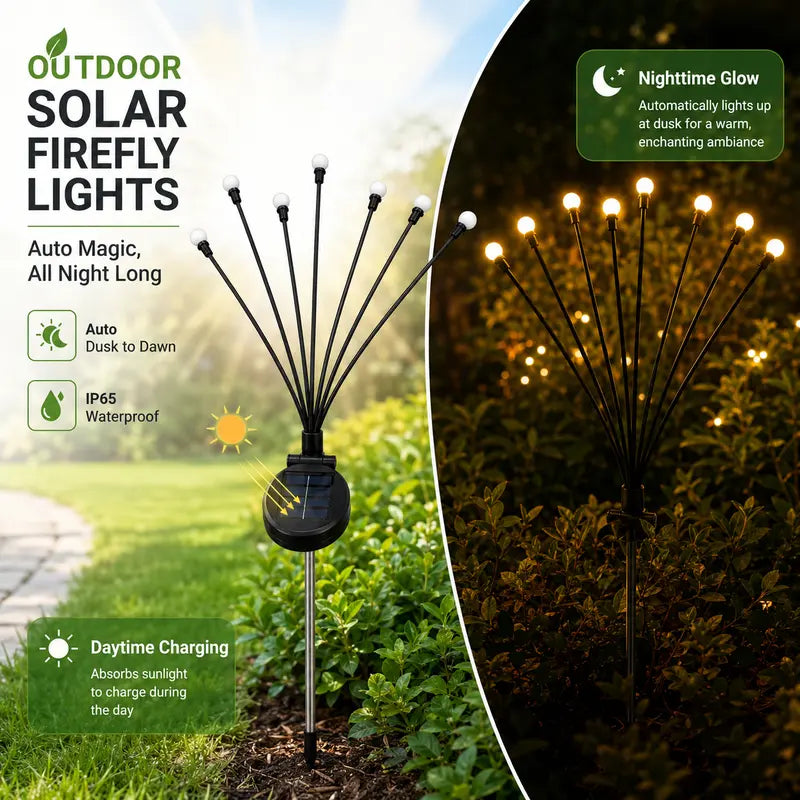 🔮 Bring Your Garden to Life: The Magical Solar Firefly Lights That Sway in the Breeze Like Real Fireflies! 🌟🏡