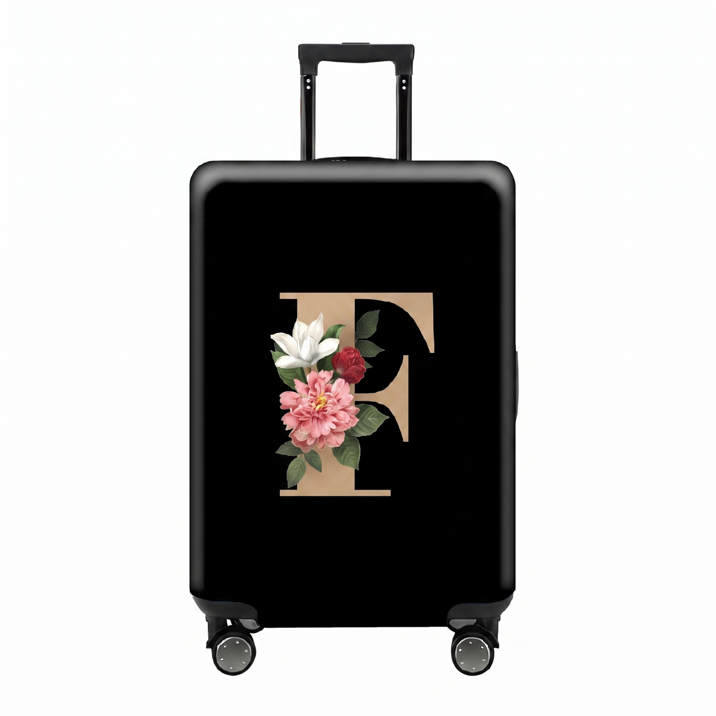 ✈️ Spot Your Bag Instantly | Decorative Alphabet Letter Z High-Elastic Luggage Cover Protector Skin with Concealed Zippers 🧳