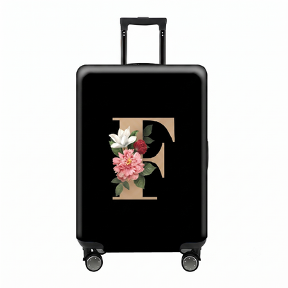 ✈️ Spot Your Bag Instantly | Decorative Alphabet Letter Z High-Elastic Luggage Cover Protector Skin with Concealed Zippers 🧳