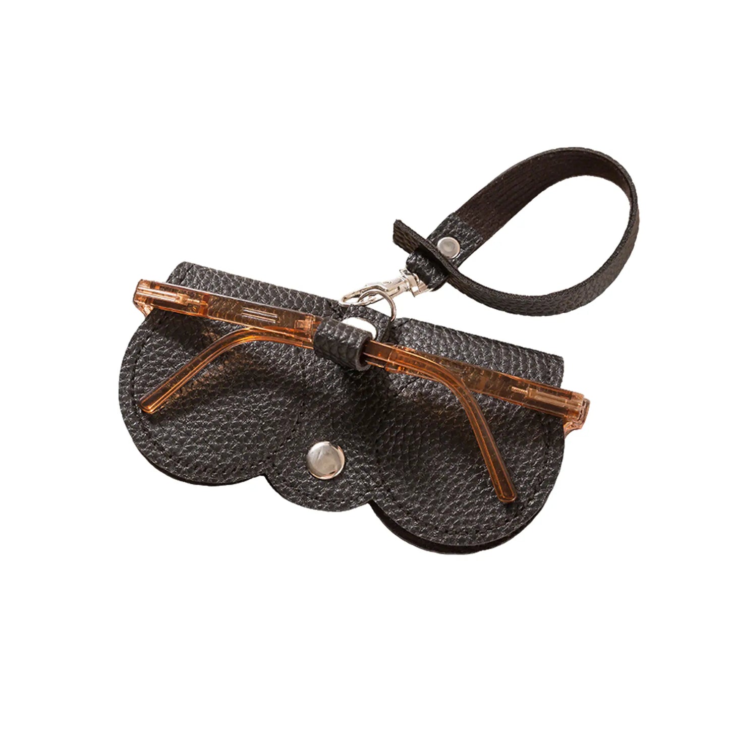 🕶️ Protect Your Eyewear Anywhere | Modern Leather Glasses Case, Lightweight Soft Zippered Pouch with Belt Loop Clip for Travel & Camping ✨