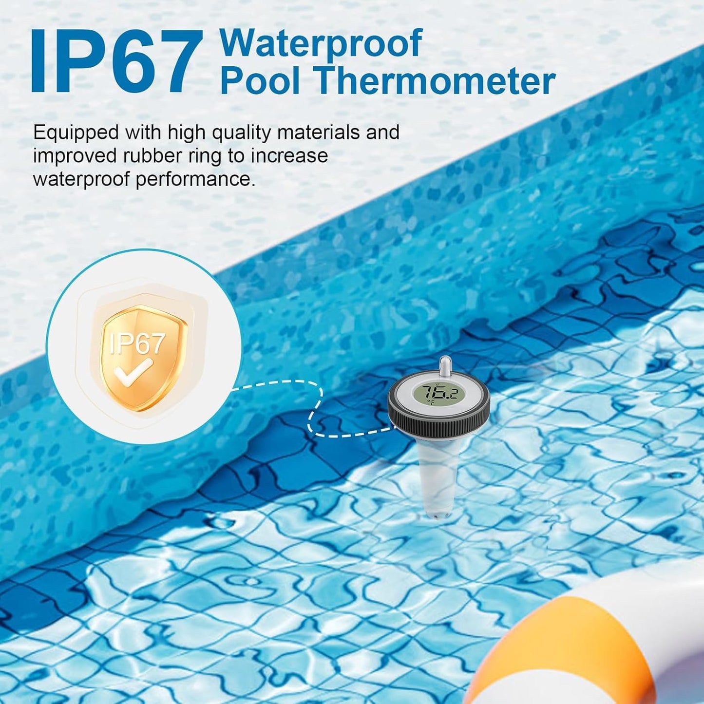 🌊📱Crystal Clear Temp at a Glance: The Wireless Pool Thermometer Every Pool Owner Needs!