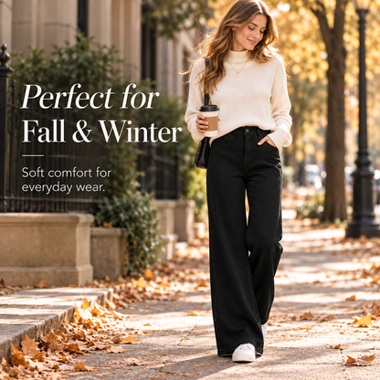 Women’s Relaxed Fit Patterned Straight-Leg Pants
