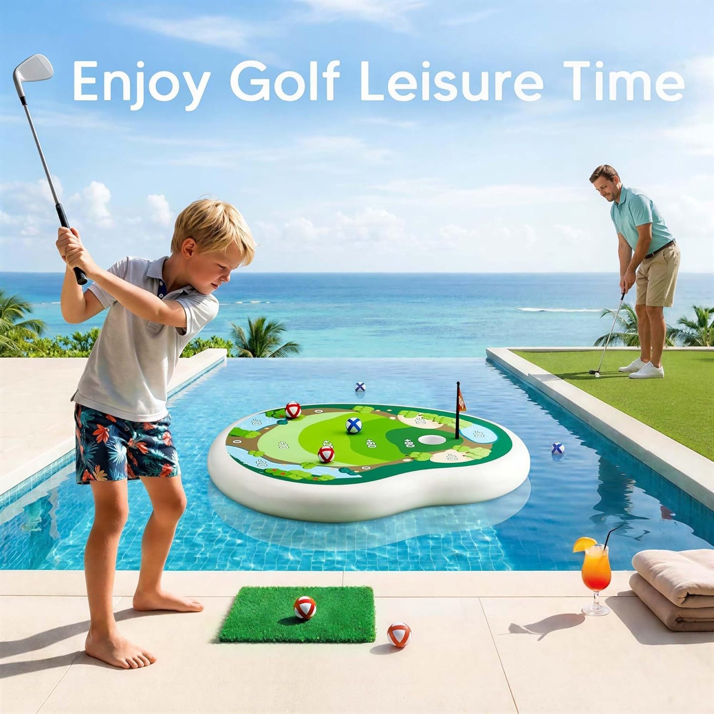 ⚡ The Ultimate Backyard Summer Flex: The Pop-Up Floating Golf Green Kit with Safe Sticky Balls That Turns Every Pool Into A 5-Star Family Country Club! 🌊🏌️‍♂️