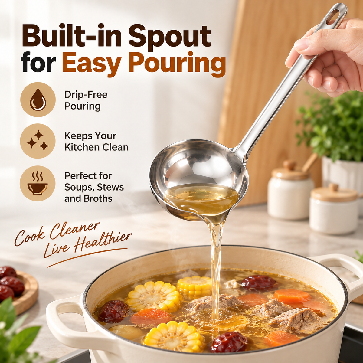 Stainless Steel Oil Separator Ladle