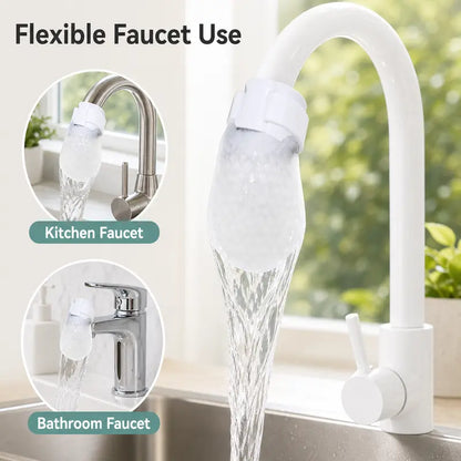 🚰 Crystal Clear Flow | 50-Piece Disposable Cotton Faucet Filter Bags Variety Pack with 5 Fastening Straps 💧