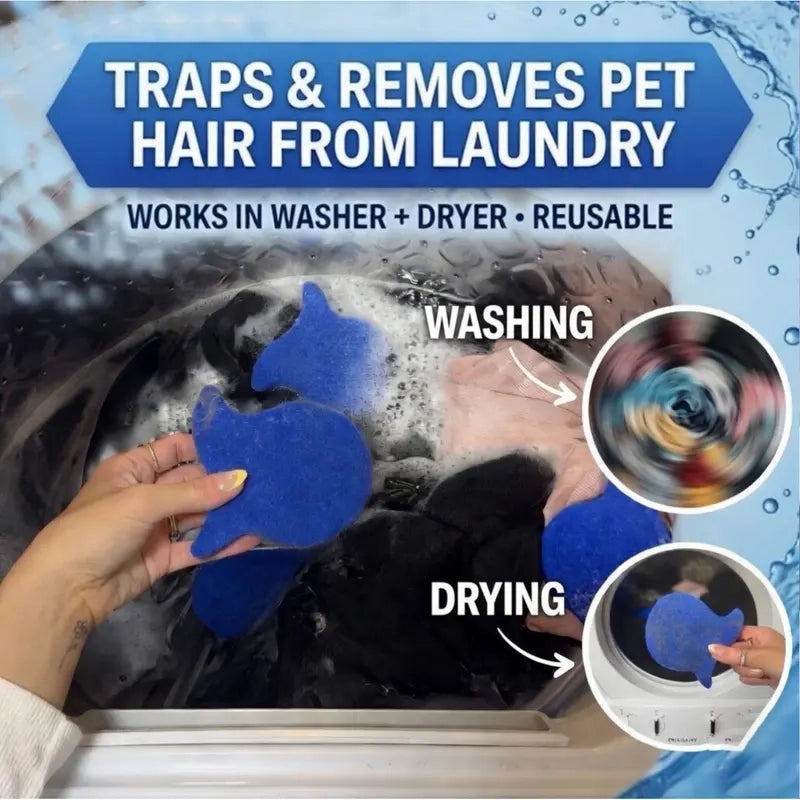 ⚡ The Ultimate Laundry Cheat Code: The 6-Pack Magic Pet Hair Removal Fish That Snatches Every Fur & Cleans Your Clothes Automatically! 🧺🐱