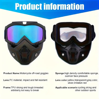 ⛷️🛡️Conquer Every Element: The Anti-Fog Full Face Shield with Crystal Clear HD Vision!