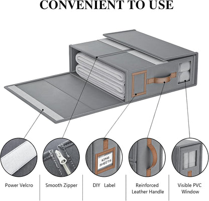 🛏️✨Foldable Sheet Storage Set – Keep Your Bedding Organized and Neat