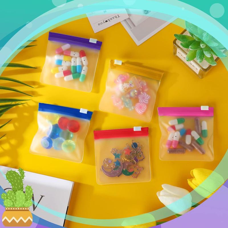 🔥7Pcs Clear Zipper Pill Storage Bag