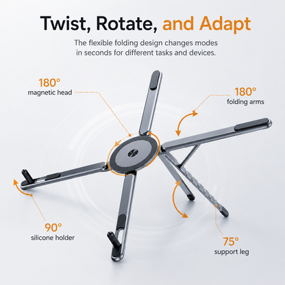 4-in-1 360° Foldable Laptop Stand