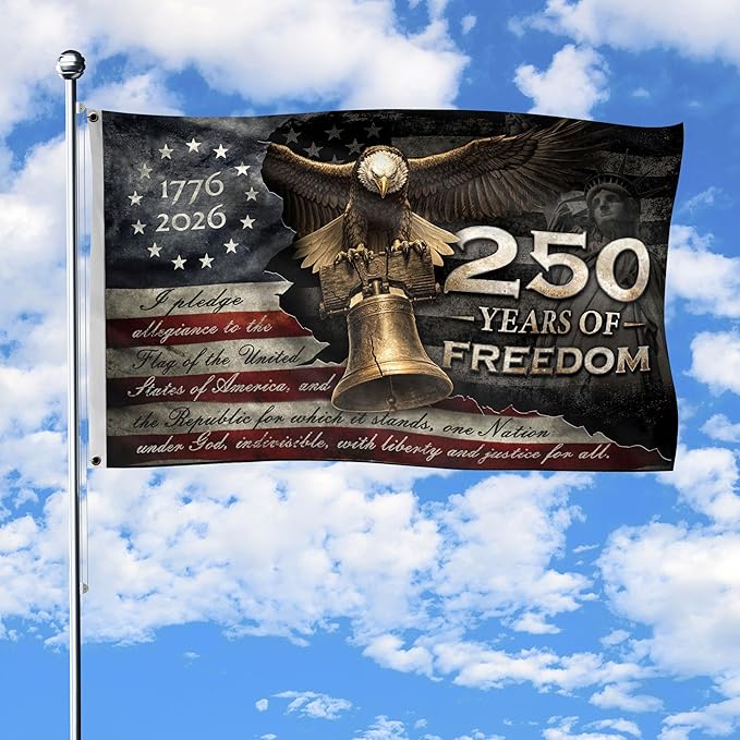 🦅🎆US History in the Making: Honor America’s 250th Anniversary with This Premium Double-Sided Flag!