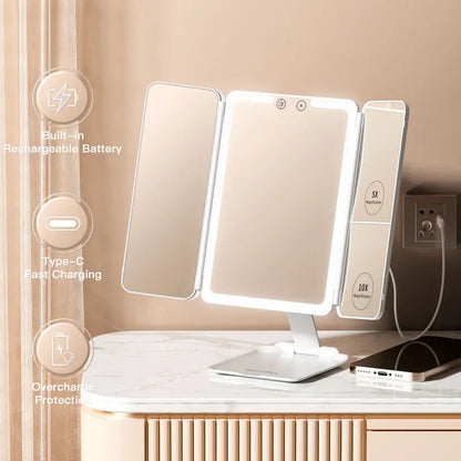💡 Premium LED Smart Vanity Mirror | Dimmable Light for Perfect Makeup 🪞