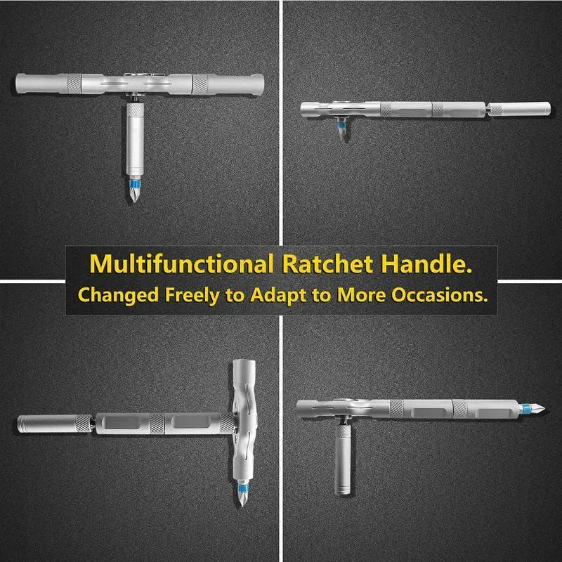 👨‍ Flip the Switch on Efficiency: The 24-in-1 Heavy-Duty Ratchet Screwdriver Set Every Man Needs in His Pocket! 🛠️🎁