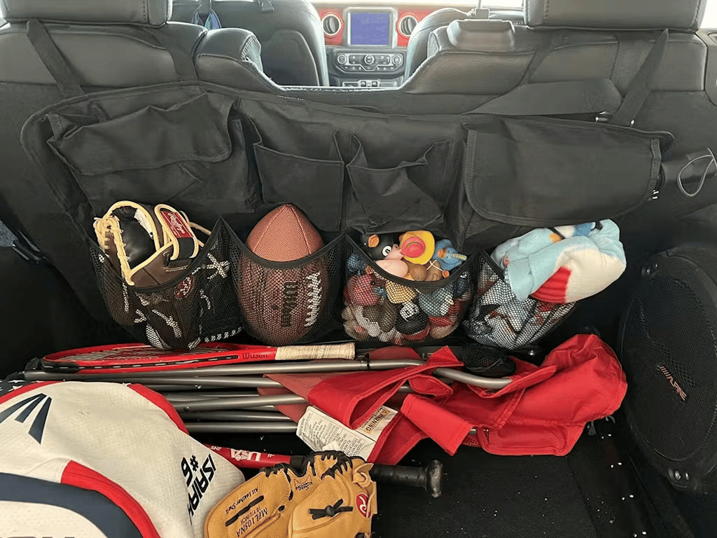 🚗📦Car Trunk Organizer – Hanging Storage with 8 Pockets for SUVs & Trucks