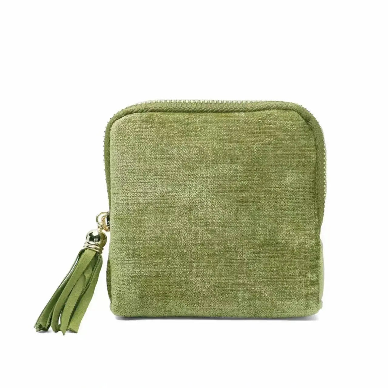 💎 Tangled Chains No More | Portable Travel Jewelry Zippered Pocket Case, 5-Compartment Velvet Satin Lining Organizer with Tassel Zipper ✨
