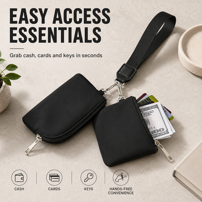 2-in-1 Mini Wristlet Pouch Set