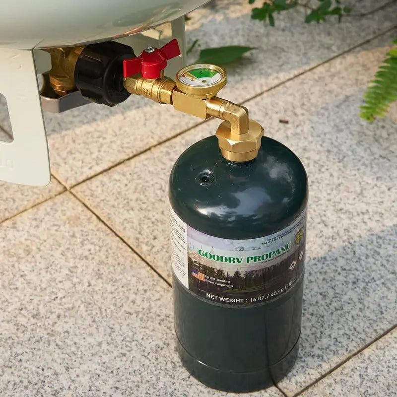 ⚡ Stop Burning Cash on 1lb Propane Bottles: The Heavy-Duty Refill Adapter with Built-In Safety Gauge & Shut-Off Valve! 🏕️🔧