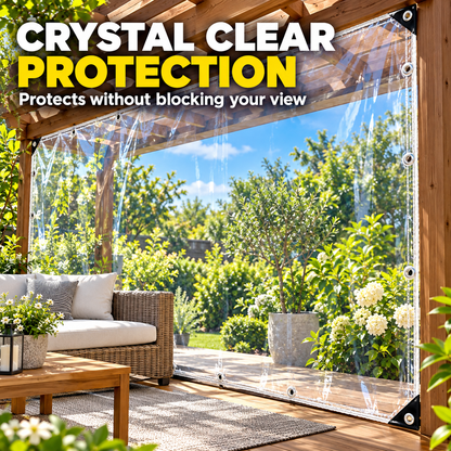 Clear Waterproof Tarp with Reinforced Grommets