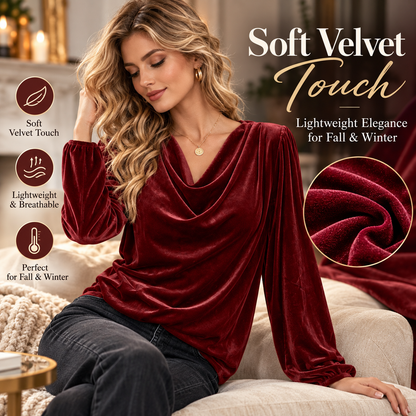 Women’s Fleece Turtleneck Long Sleeve Top