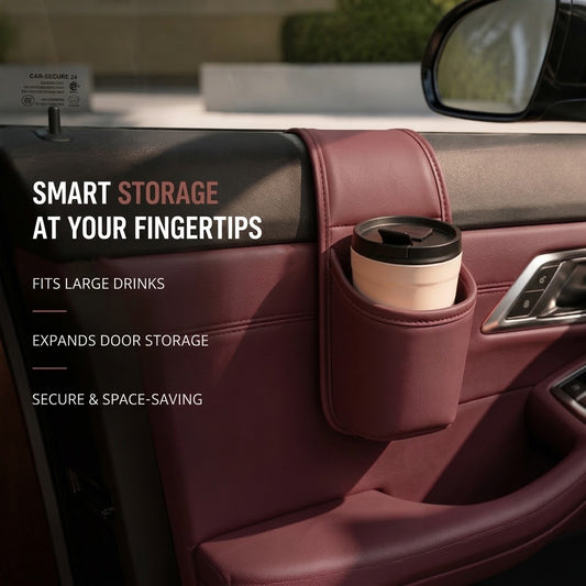 Leather Car Door Storage Pocket