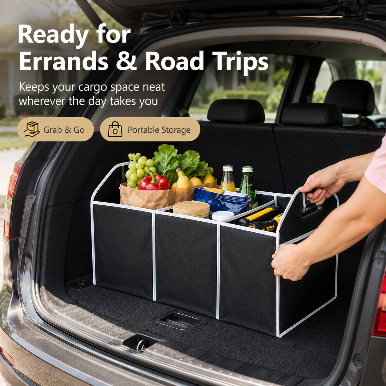 Foldable Car Trunk Organizer