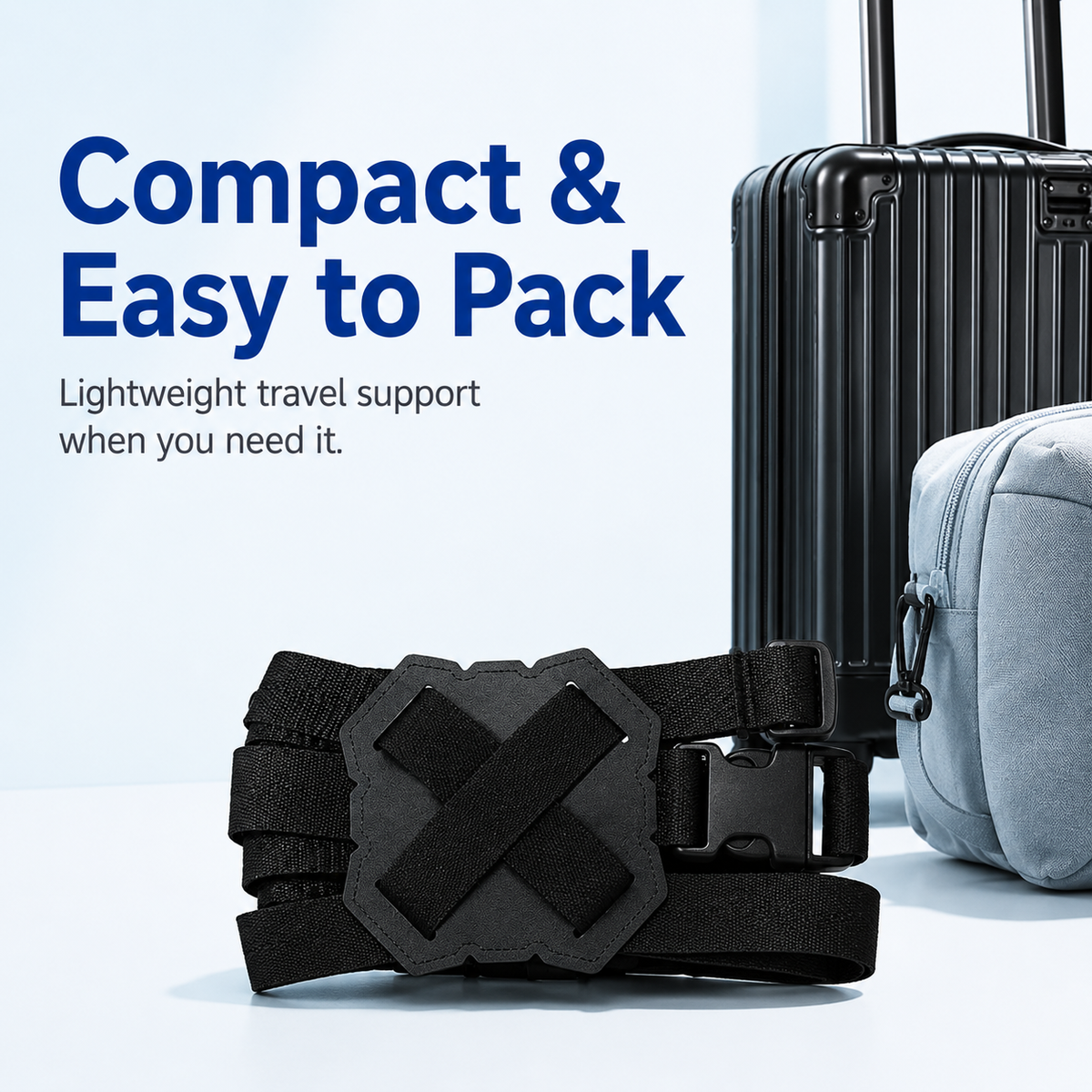 Figure-8 safety luggage straps