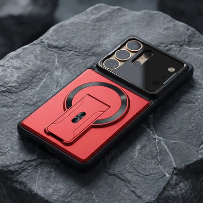 📱 Sleek Protection Meets Utility | Multifunctional Magnetic Case with Invisible Kickstand & Lens Armor for Samsung S Series ✨