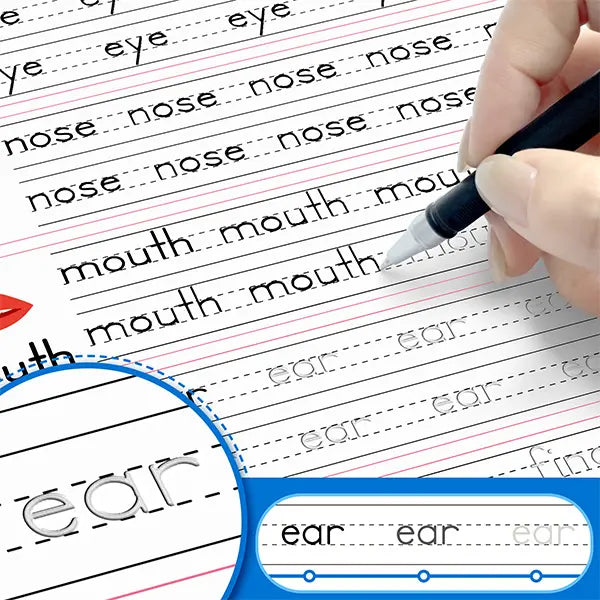 🏫 No More Messy Writing! The Magic 3D Grooved Workbook Set That Auto-Fades for Infinite Reuse & Perfect Handwriting! 📝✨