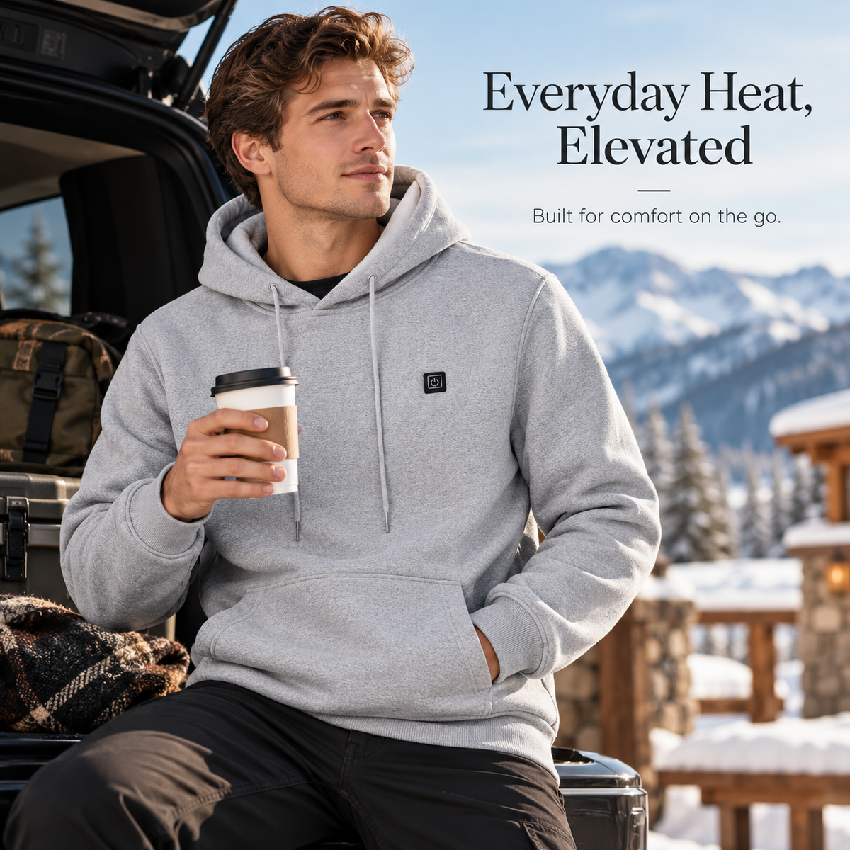 5-Zone Heated Hoodie with Adjustable Temperature