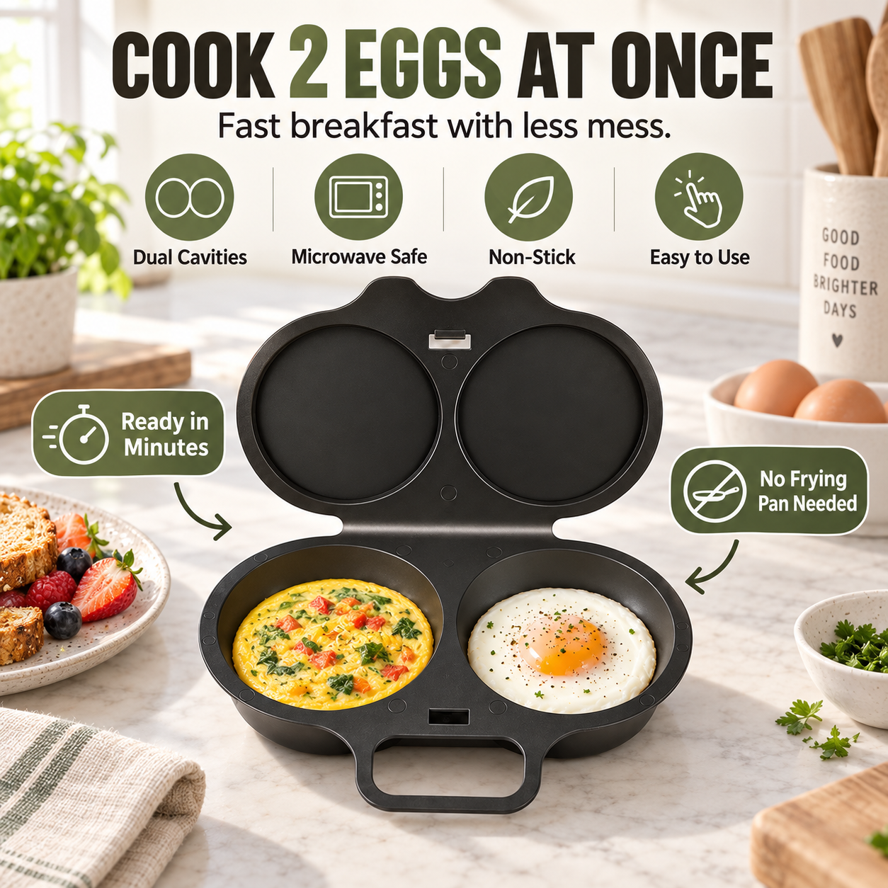 2-Cup Microwave Egg Cooker