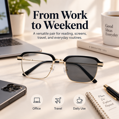 Progressive Blue Light Reading Glasses