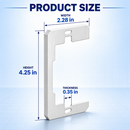 Metal Outlet Spacers – Flush Fit Wall Plate Leveling Plates