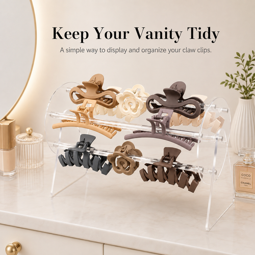 360-degree rotating gripper storage rack