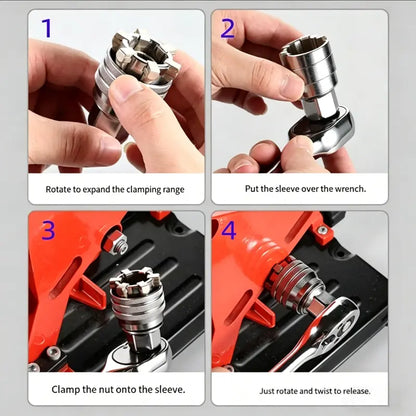 ⚡ The Tool That Replaces Your Entire Toolbox: The Heavy-Duty Universal Socket That Snaps Onto Any Nut, Hook & Stripped Bolt Instantly! 🛠️🔥