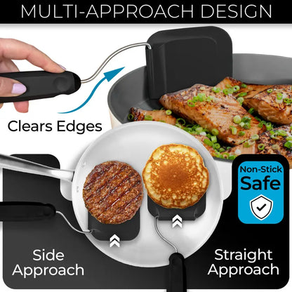 🔥 The Anti-Awkward Spatula: The Ultimate Adjustable-Angle Kitchen Gadget That Fits Air Fryers, Griddles & Snatches Every Edge! 🍳📐