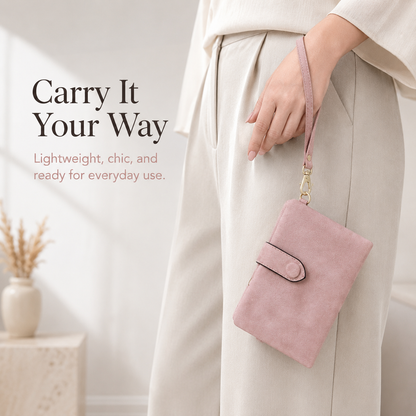 Compact Wristlet Wallet — Chic, Simple & Easy to Carry